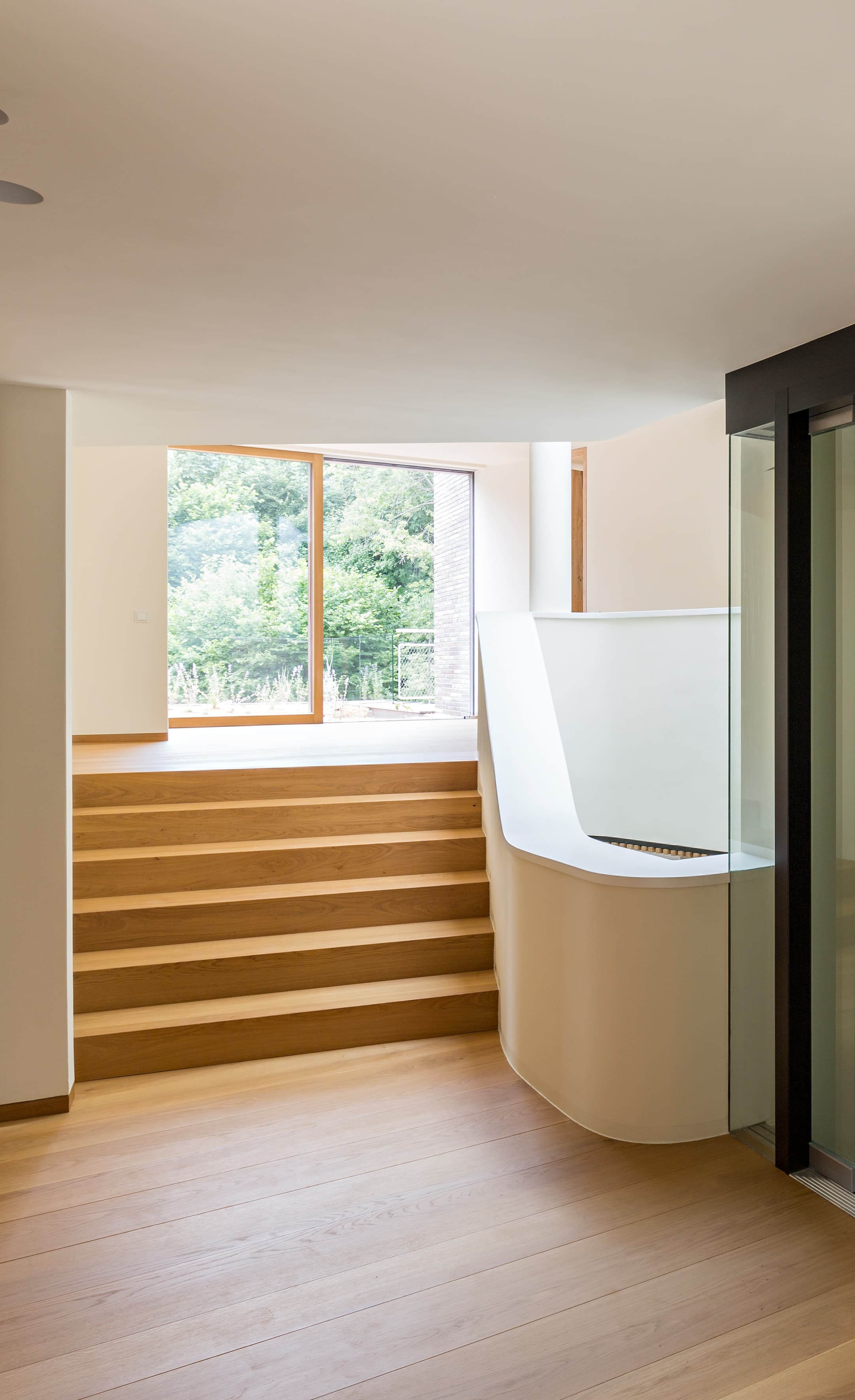 Modern wooden kitchen interior